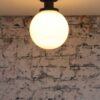 Lampe de clôture Globe PMMA E27 pour décoration de jardin exterieur 150mm