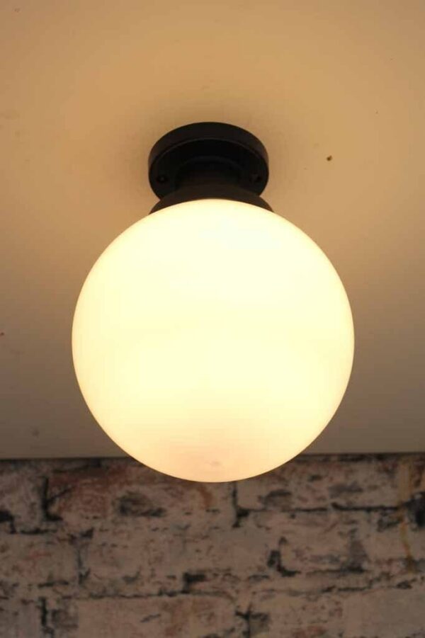 Lampe de clôture Globe PMMA E27 pour décoration de jardin exterieur 300mm