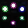 CTORCH 6W + 3W 6500K Bleu Changement de Couleur Slim Smart Led Panneau Lumineux