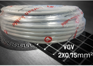 Borsan Câble VGV HO5VV-F 300/500 V 2X0.75mm² Rigide