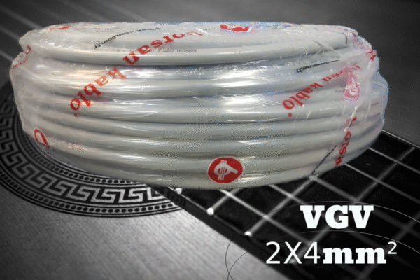 Borsan Câble VGV HO5VV-F 300/500 V 2X4mm² Rigide