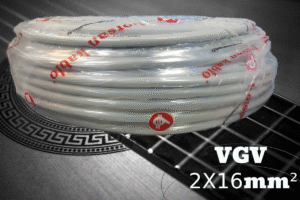 Borsan Câble VGV HO5VV-F 300/500 V 2X16mm² Rigide