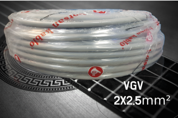 Borsan Câble VGV HO5VV-F 300/500 V 2X2.5mm² Souple