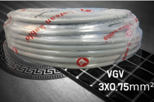 Borsan Câble VGV HO5VV-F 300/500 V 3X0.75mm² Rigide