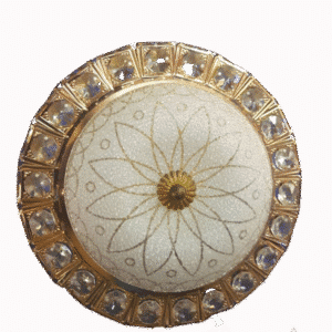 Plafonnier led de forme ronde, design moderne, luminaire décoratif de plafond, idéal pour un salon