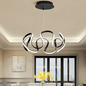 Lustre Creative En Aluminium Pendentif Lampe Hauteur Réglable